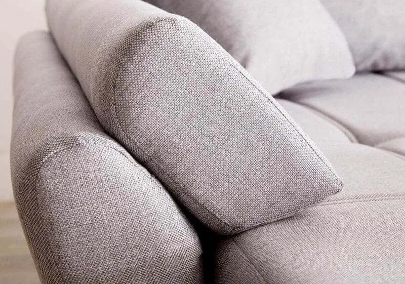Colțar extensibil dumonde cu ladă de depozitare si sezut confortabil din spuma high-density, Loana Enjoy Grey 270x185 cm