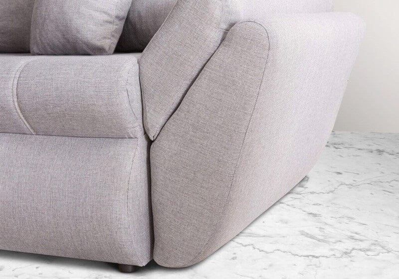 Colțar extensibil dumonde cu ladă de depozitare si sezut confortabil din spuma high-density, Loana Enjoy Grey 270x185 cm