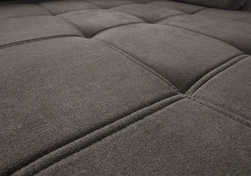 Colțar extensibil dumonde cu ladă de depozitare si sezut confortabil din spuma high-density, Loana Enjoy Kaki 270x185 cm