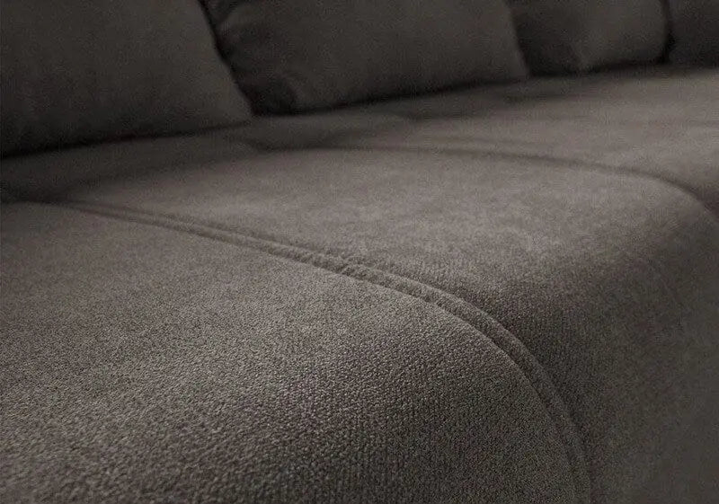 Colțar extensibil dumonde cu ladă de depozitare si sezut confortabil din spuma high-density, Loana Enjoy Kaki 270x185 cm
