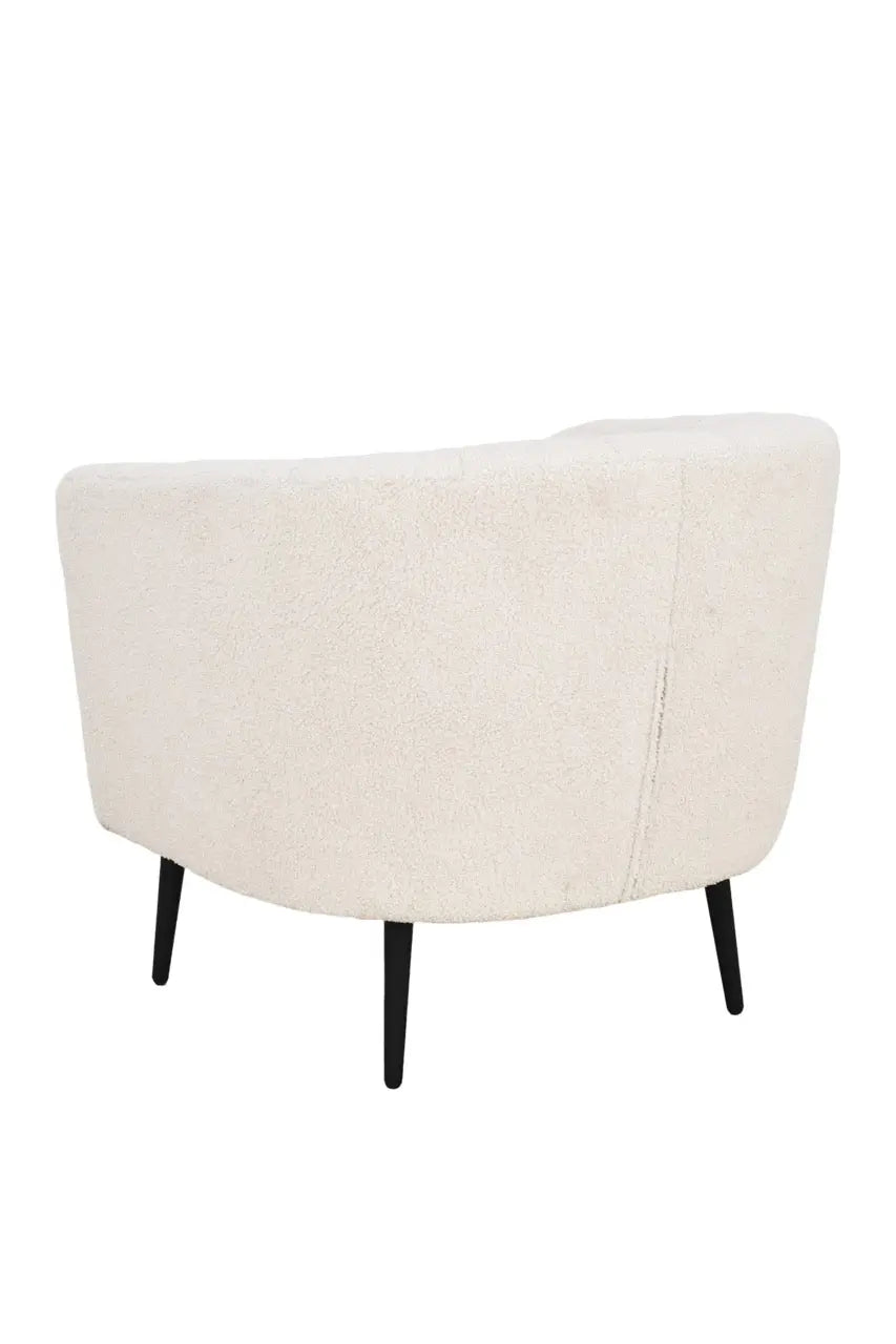 Fotoliu dumonde tapitat Bej modern Diego 75x78cm