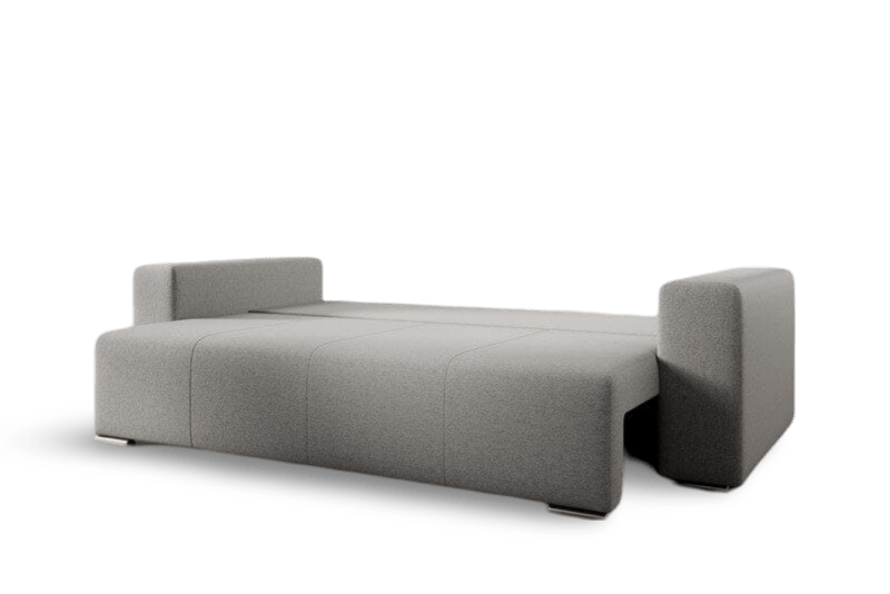 Canapea extensibilă dumonde cu ladă de depozitare si sezut confortabil din spuma high-density, Marbela New Grey 245x100 cm