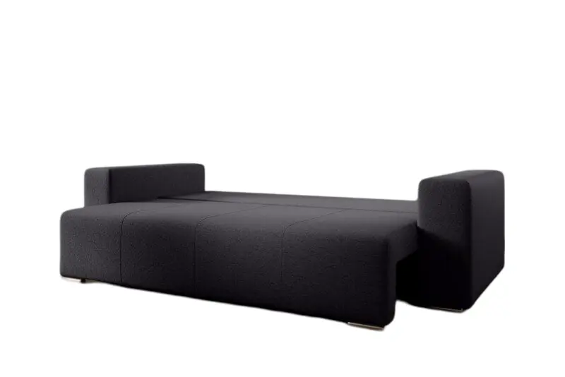 Canapea extensibilă dumonde cu ladă de depozitare si sezut confortabil din spuma high-density, Marbela Graphite 245x100 cm