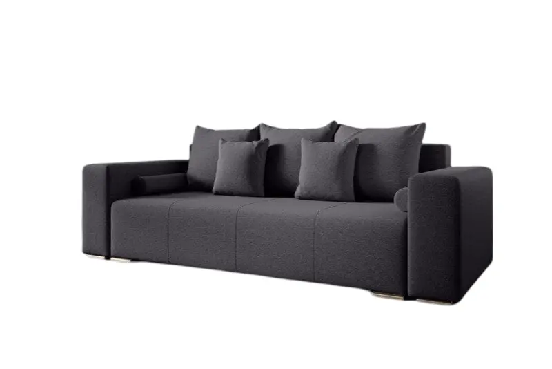 Canapea extensibilă dumonde cu ladă de depozitare si sezut confortabil din spuma high-density, Marbela Graphite 245x100 cm