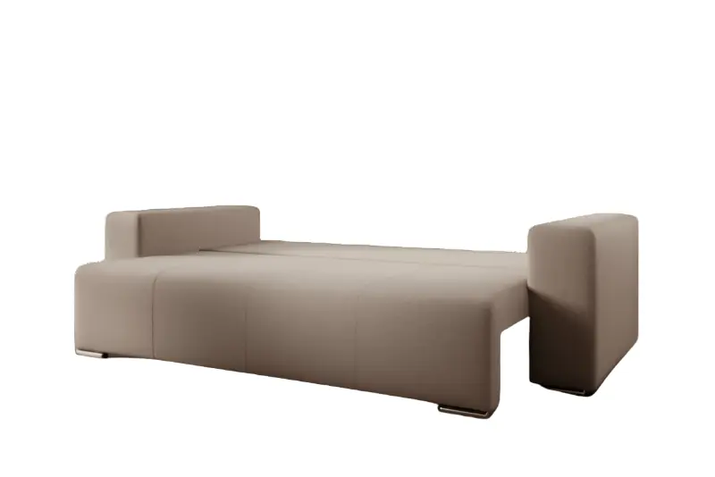 Canapea extensibilă dumonde cu ladă de depozitare si sezut confortabil din spuma high-density, Marbela Bej 245x100 cm