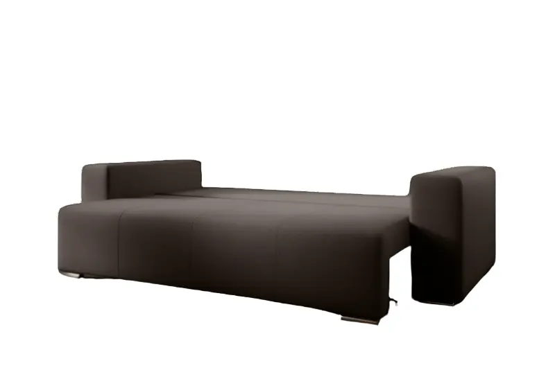 Canapea extensibilă dumonde cu ladă de depozitare si sezut confortabil din spuma high-density, Marbela Kaki 245x100 cm