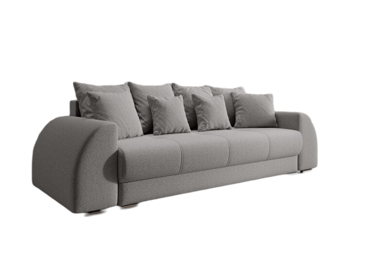 Canapea extensibilă dumonde cu ladă de depozitare si sezut confortabil din spuma high-density, Verona New Grey 260x100 cm