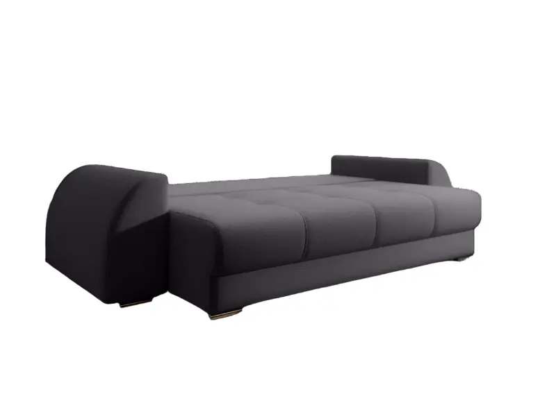 Canapea extensibilă dumonde cu ladă de depozitare si sezut confortabil din spuma high-density, Verona Graphite 260x100 cm