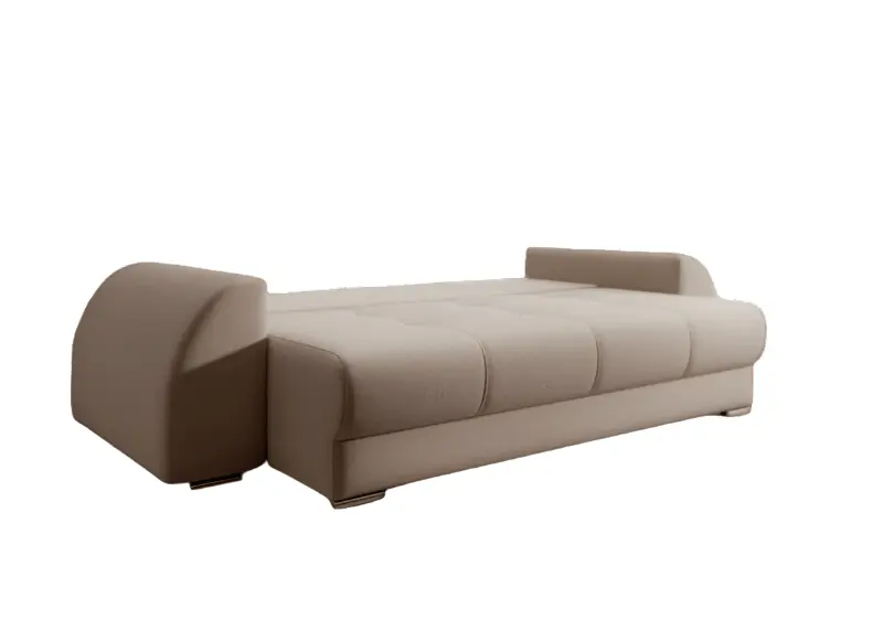 Canapea extensibilă dumonde cu ladă de depozitare si sezut confortabil din spuma high-density, Verona Bej 260x100 cm