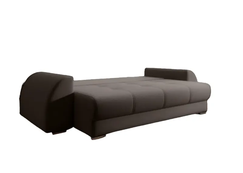 Canapea extensibilă dumonde cu ladă de depozitare si sezut confortabil din spuma high-density, Verona Kaki 260x100 cm