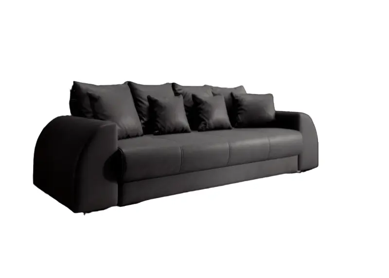 Canapea extensibilă dumonde cu ladă de depozitare si sezut confortabil din spuma high-density, Verona Antracit 260x100 cm