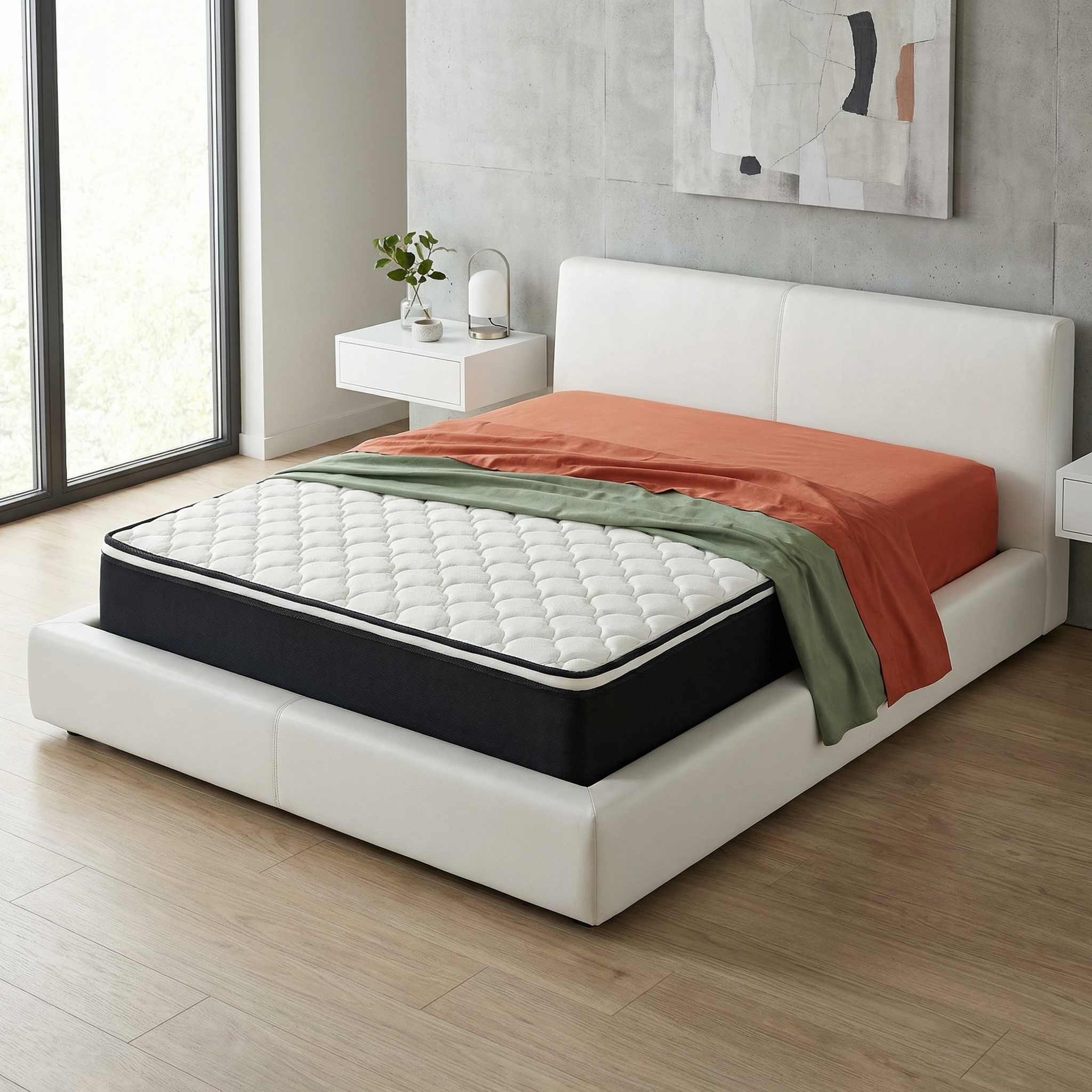 Saltea dumonde Imperio Deluxe Pocket 140x200 cm, arcuri individuale, spuma cu memorie, superortopedica, grosime 30 cm