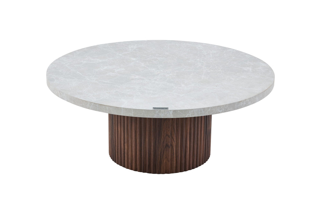 Set 2 mese dumonde picioare metalice si blat ceramic si blat MDF Nexo 60x60 cm