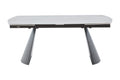 Masa extensibila dumonde cu picioare metalice si blat ceramic si  blat ceramic Oslo 180-260x90 cm