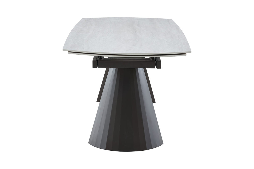 Set masa extensibila dumonde Oslo 180-260x90 cm + 6 scaune Noble 59x65 cm