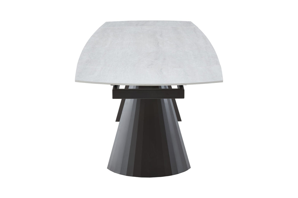 Masa extensibila dumonde cu picioare metalice si blat ceramic si  blat ceramic Oslo 180-260x90 cm