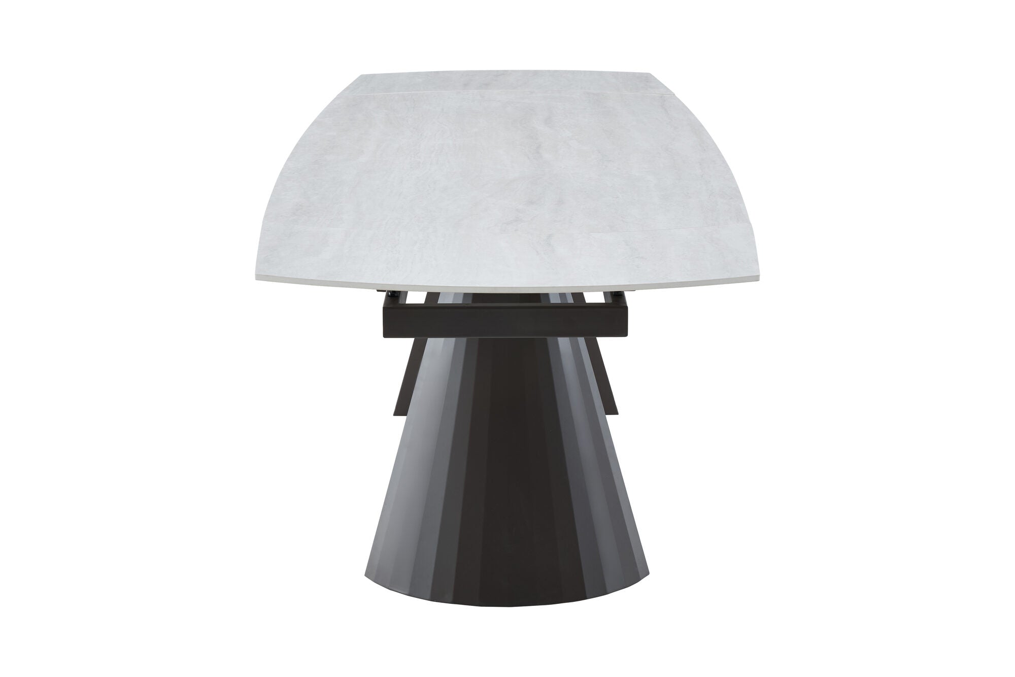 Masa extensibila dumonde cu picioare metalice si blat ceramic si  blat ceramic Oslo 180-260x90 cm