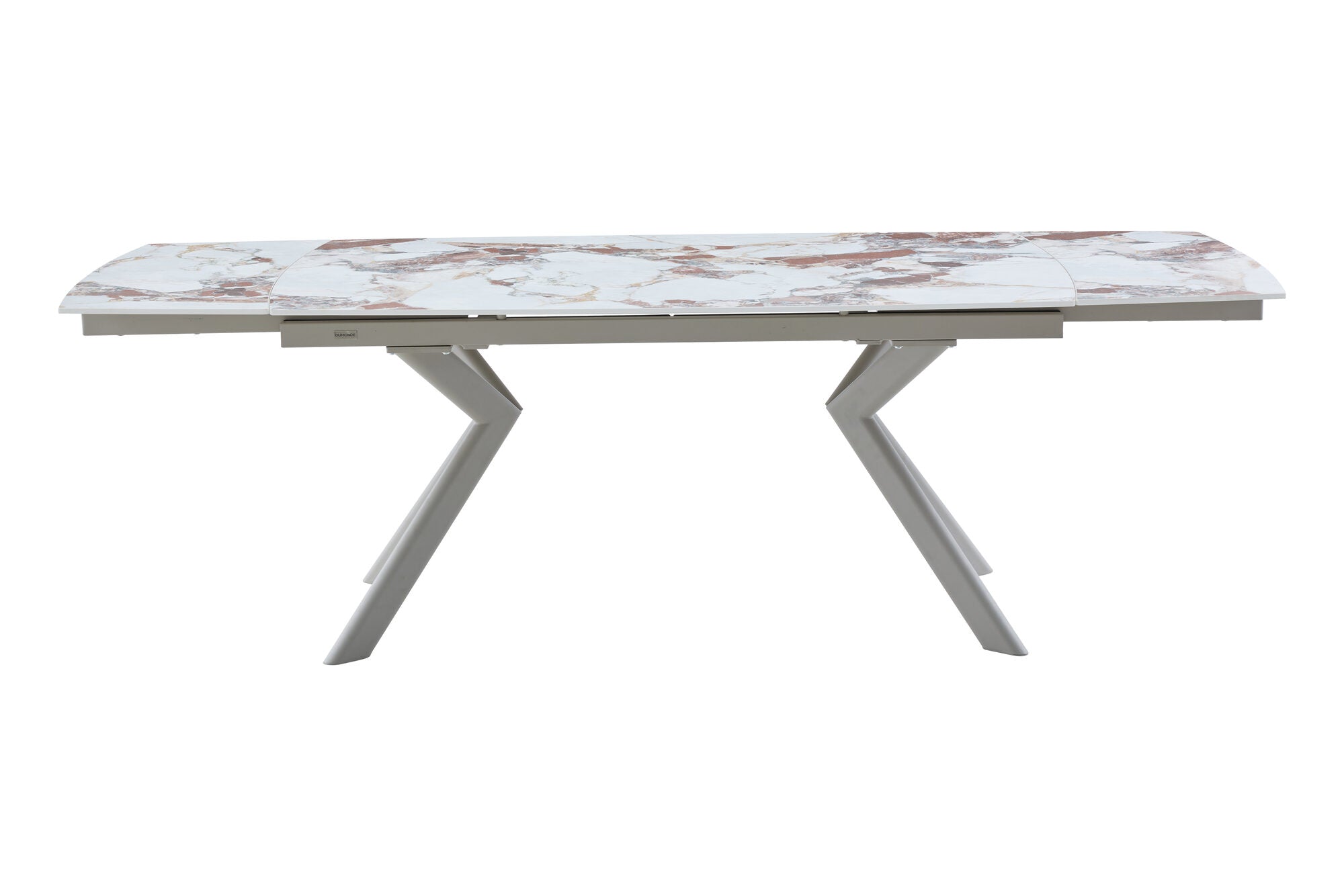 Masa extensibila dumonde cu picioare metalice si blat ceramic Solis 160-240x90 cm