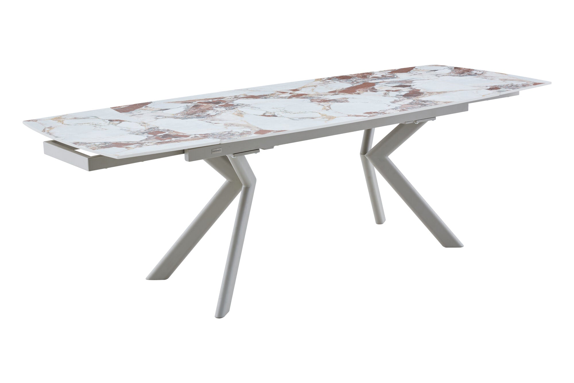 Set masa extensibila dumonde Solis 160-240x90 cm + 6 scaune Guido 62x84 cm