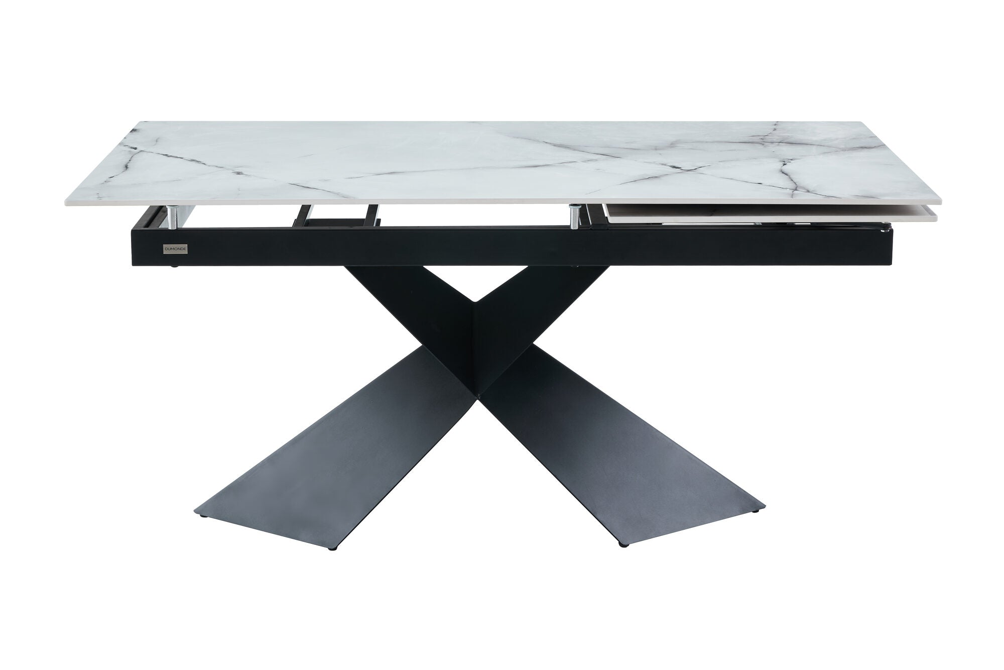 Set masa extensibila dumonde Noema 160-220x90 cm + 6 scaune Flow 59x64 cm