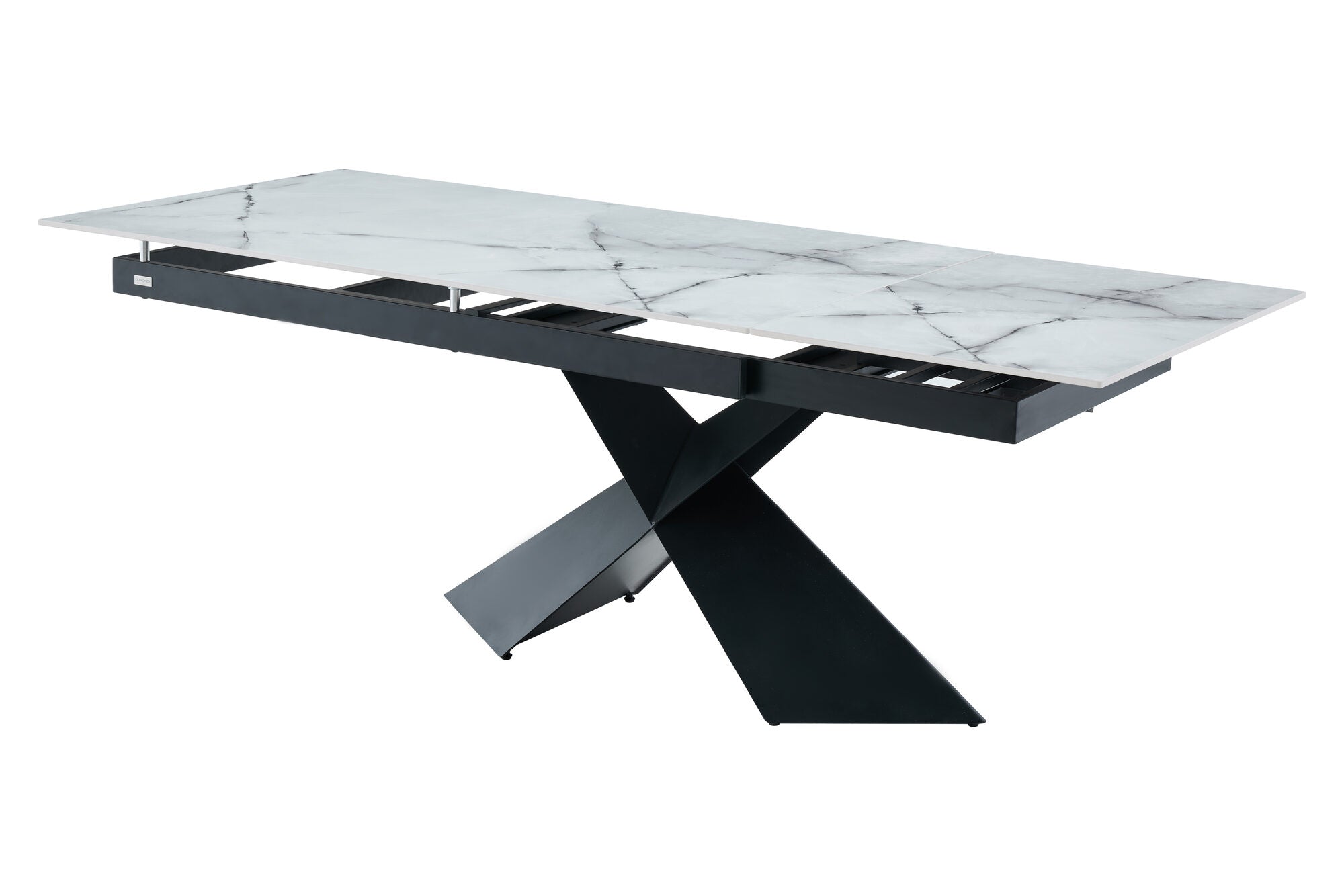 Set masa extensibila dumonde Noema 160-220x90 cm + 6 scaune Flow 59x64 cm