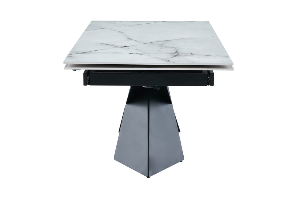 Set masa extensibila dumonde Noema 160-220x90 cm + 6 scaune Flow 59x64 cm