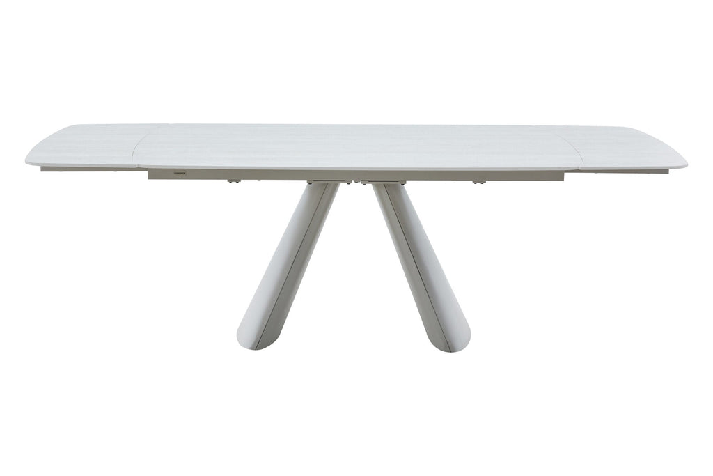 Masa extensibila dumonde cu picioare metalice si blat ceramic Riviera 165-240x90 cm