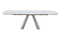 Masa extensibila dumonde cu picioare metalice si blat ceramic Riviera 165-240x90 cm
