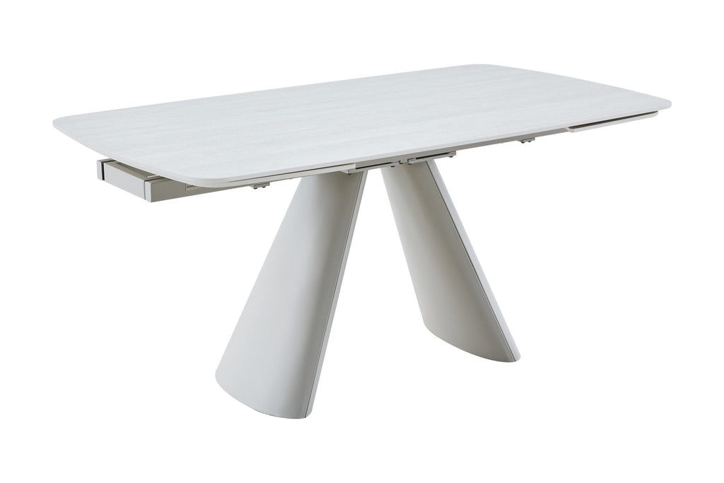 Masa extensibila dumonde cu picioare metalice si blat ceramic Riviera 165-240x90 cm