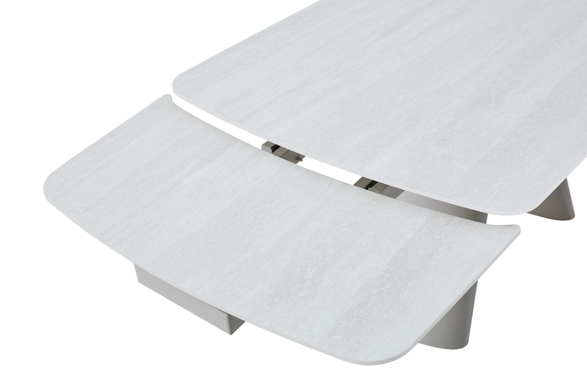 Masa extensibila dumonde cu picioare metalice si blat ceramic Riviera 165-240x90 cm