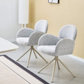 Scaun tapitat cu stofa si picioare metalice Soho 57x61 cm