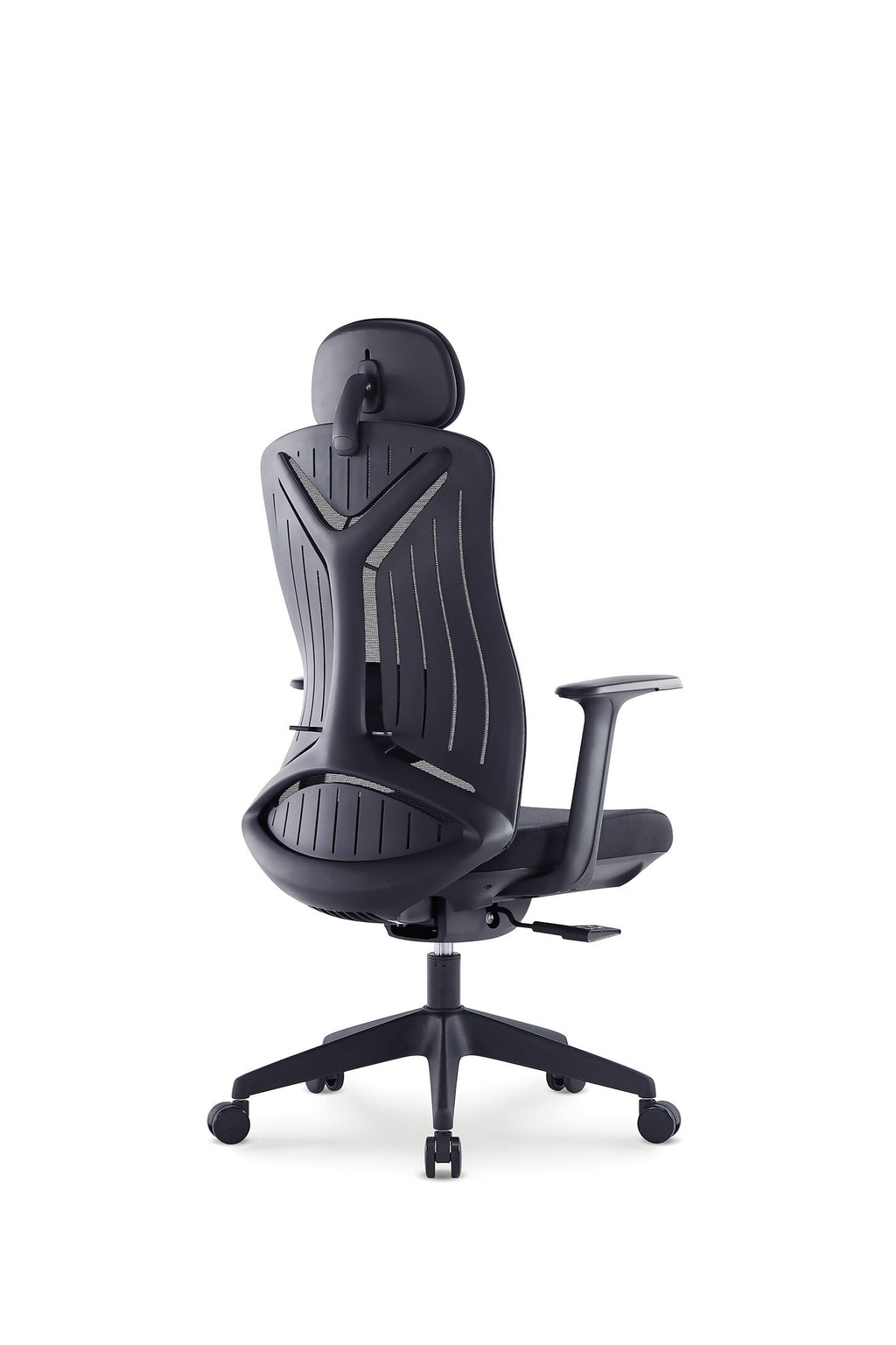 Scaun ergonomic profesional Core dumonde cu tetiera reglabila, mecanism multifunctional inclinare/blocare, cotiere ultra moi, MESH, negru