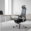 Scaun ergonomic profesional Nexus dumonde cu suport lombar dinamic, cotiere 4D ultra moi, mecanism multifunctional inclinare/blocare, suport picoare, negru