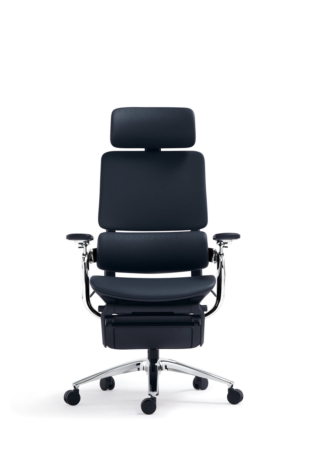 Scaun ergonomic profesional Nexus dumonde cu suport lombar dinamic, cotiere 4D ultra moi, mecanism multifunctional inclinare/blocare, suport picoare, negru