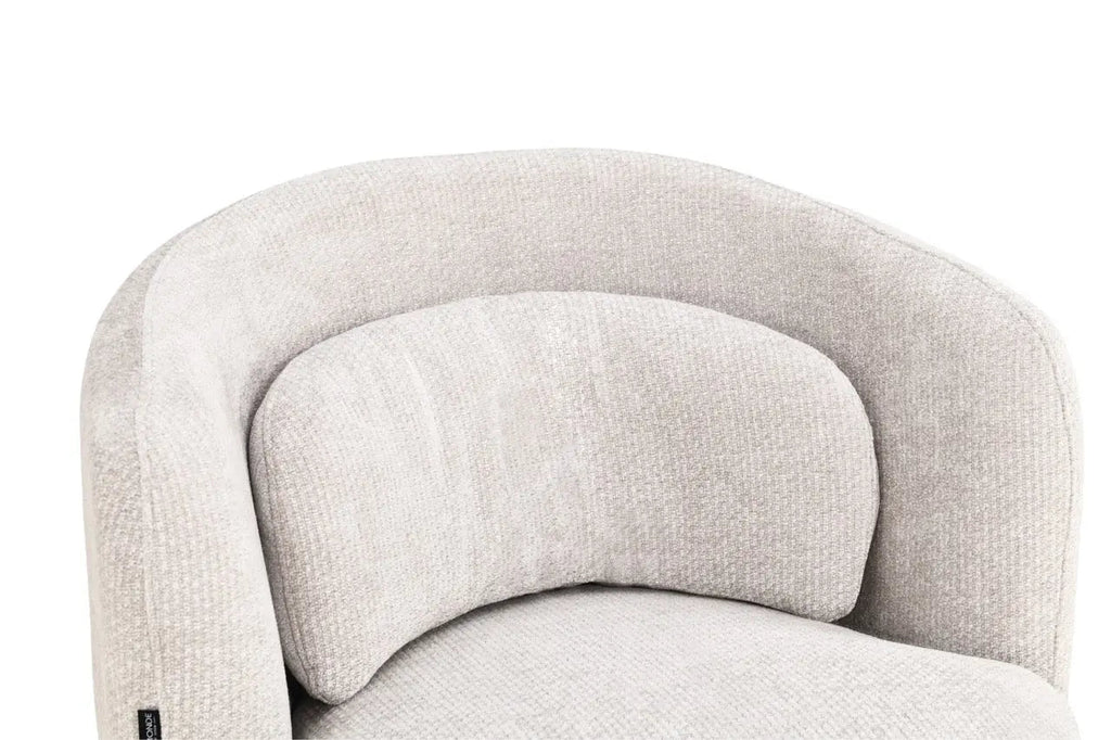 Fotoliu dumonde tapitat gri modern Marco 84x84cm