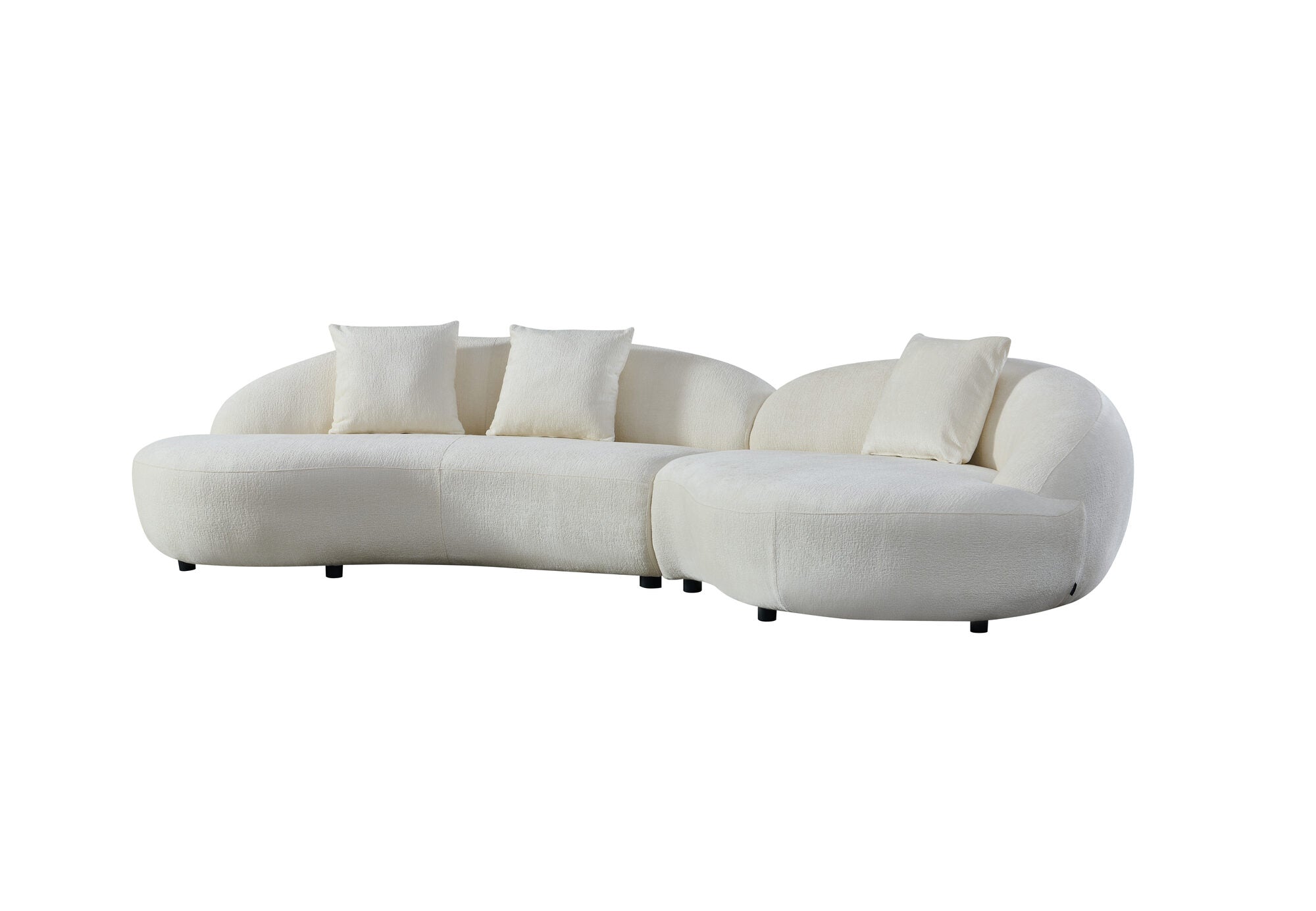 Canapea semirotunda dumonde cu șezut confortabil din spumă HR Esencia 334x150 cm