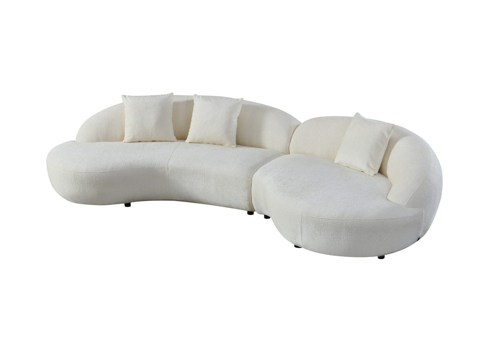 Canapea semirotunda dumonde cu șezut confortabil din spumă HR Esencia 334x150 cm
