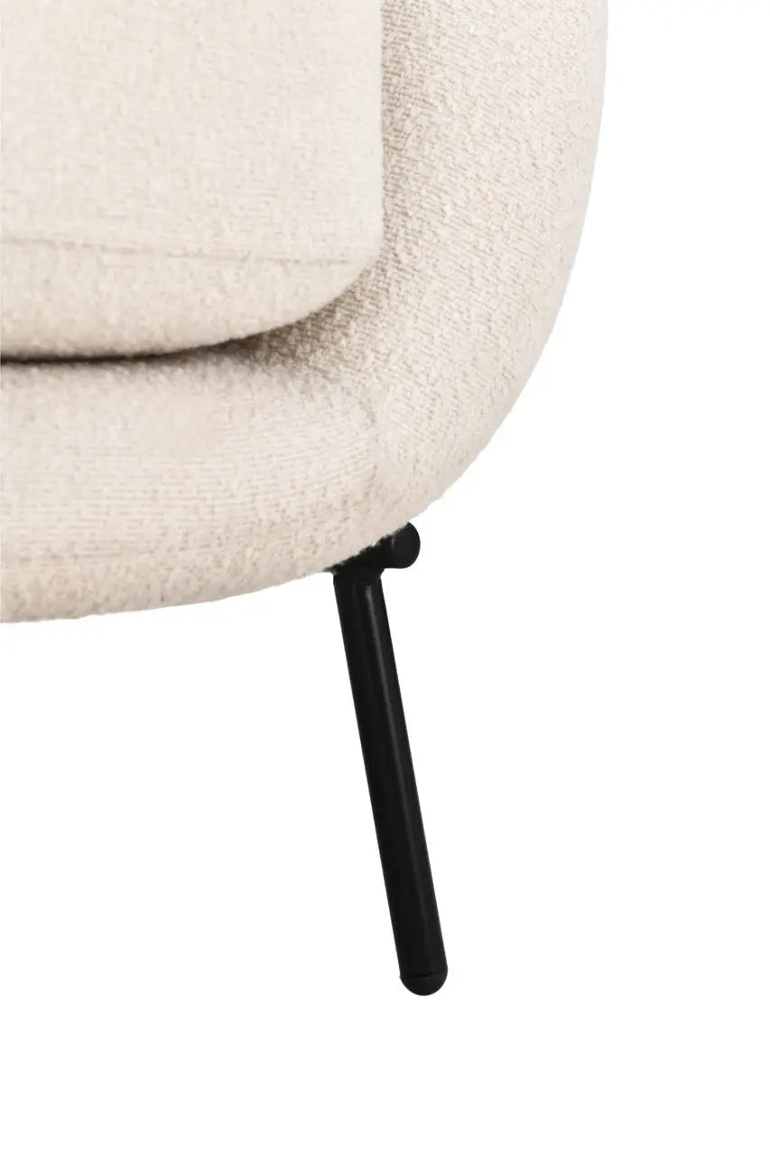 Fotoliu dumonde tapitat Gri modern Mateo 77x83cm