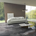 Canapea extensibilă dumonde cu 2 lăzi de depozitare si sezut confortabil din spuma high-density, Verona Ambiance Ivory 310x100 cm