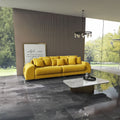 Canapea extensibilă dumonde cu 2 lăzi de depozitare si sezut confortabil din spuma high-density, Verona Ambiance Mustar 310x100 cm