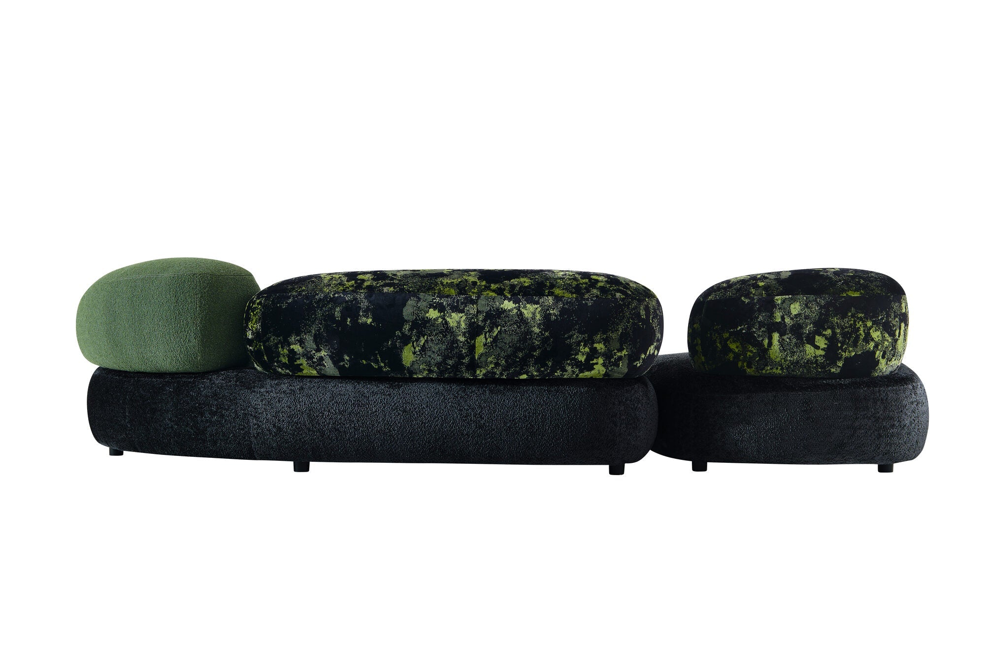 Set canapea dumonde + 2 fotolii cu sezut confortabil din spuma high-density Serene 220x 134 cm