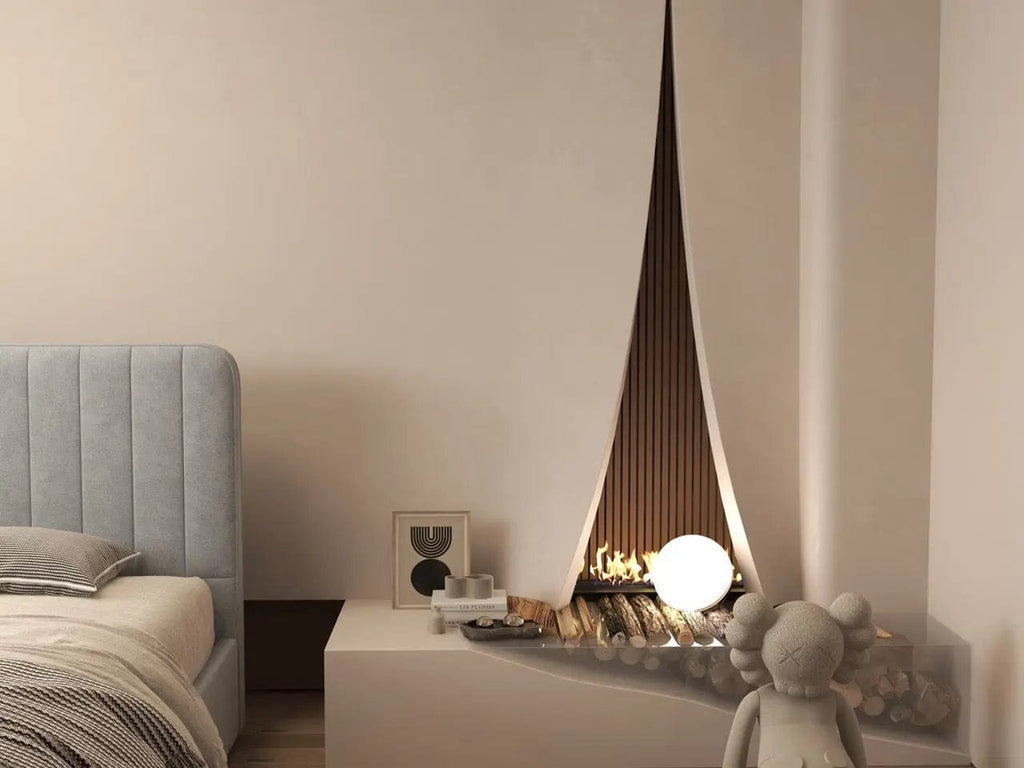 Pat dormitor dumonde, tapitat gri, Loft 160x200 cm, somiera rabatabila inclusa, spatiu depozitare