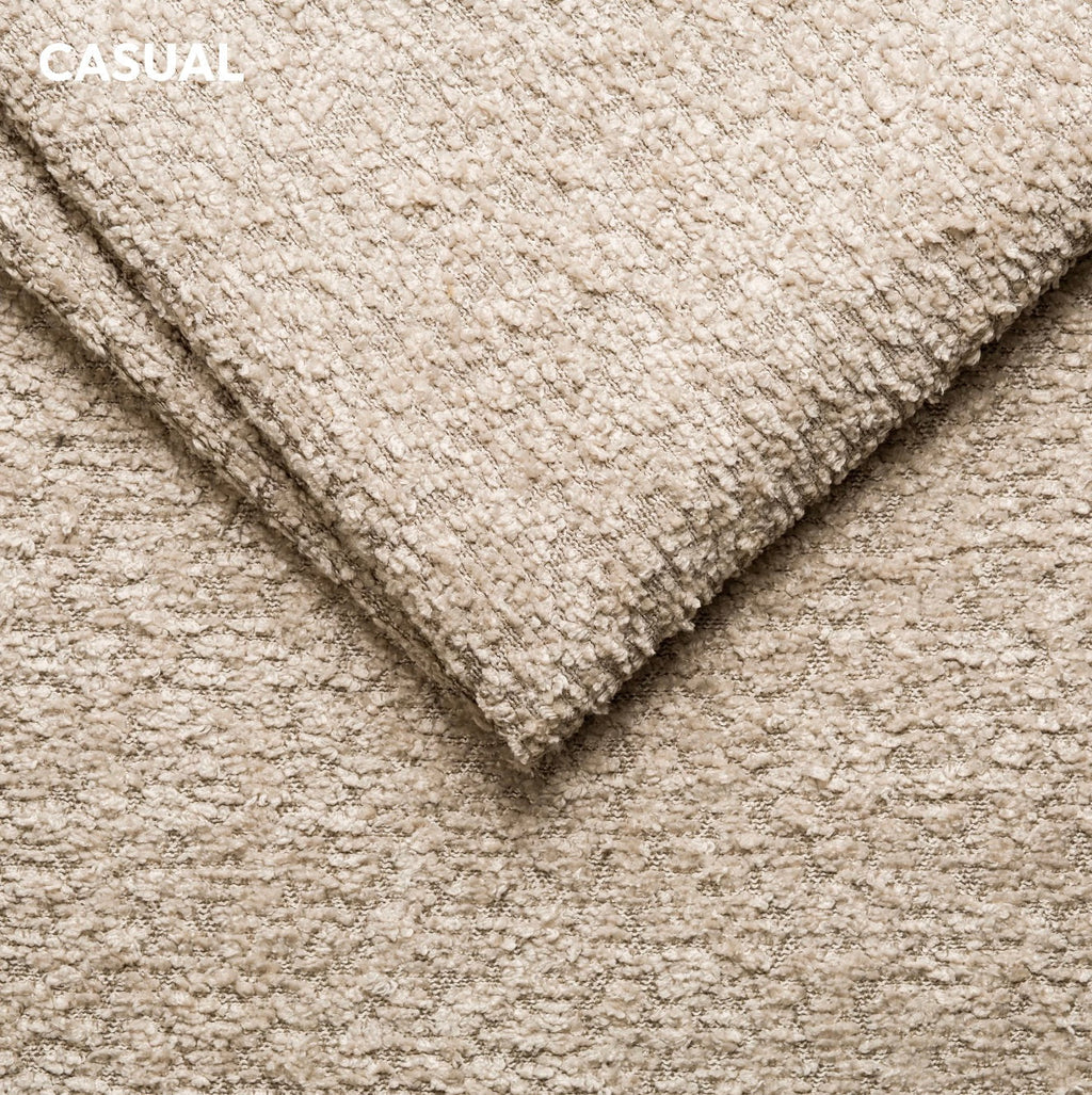 Colțar extensibil dumonde cu ladă de depozitare si sezut confortabil din spuma high-density, Loana Arena Bej II 270x185 cm
