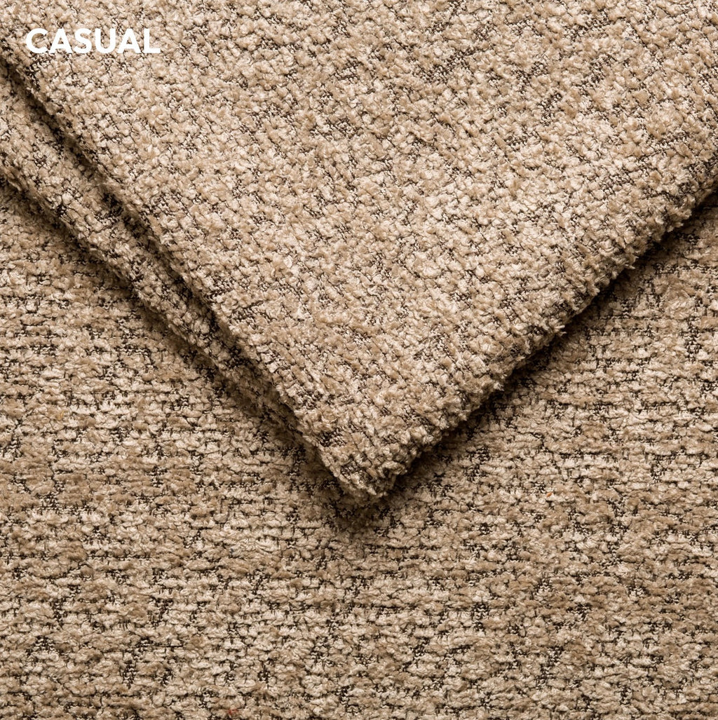 Colțar extensibil dumonde cu ladă de depozitare si sezut confortabil din spuma high-density, Loana Arena Bej 270x185 cm