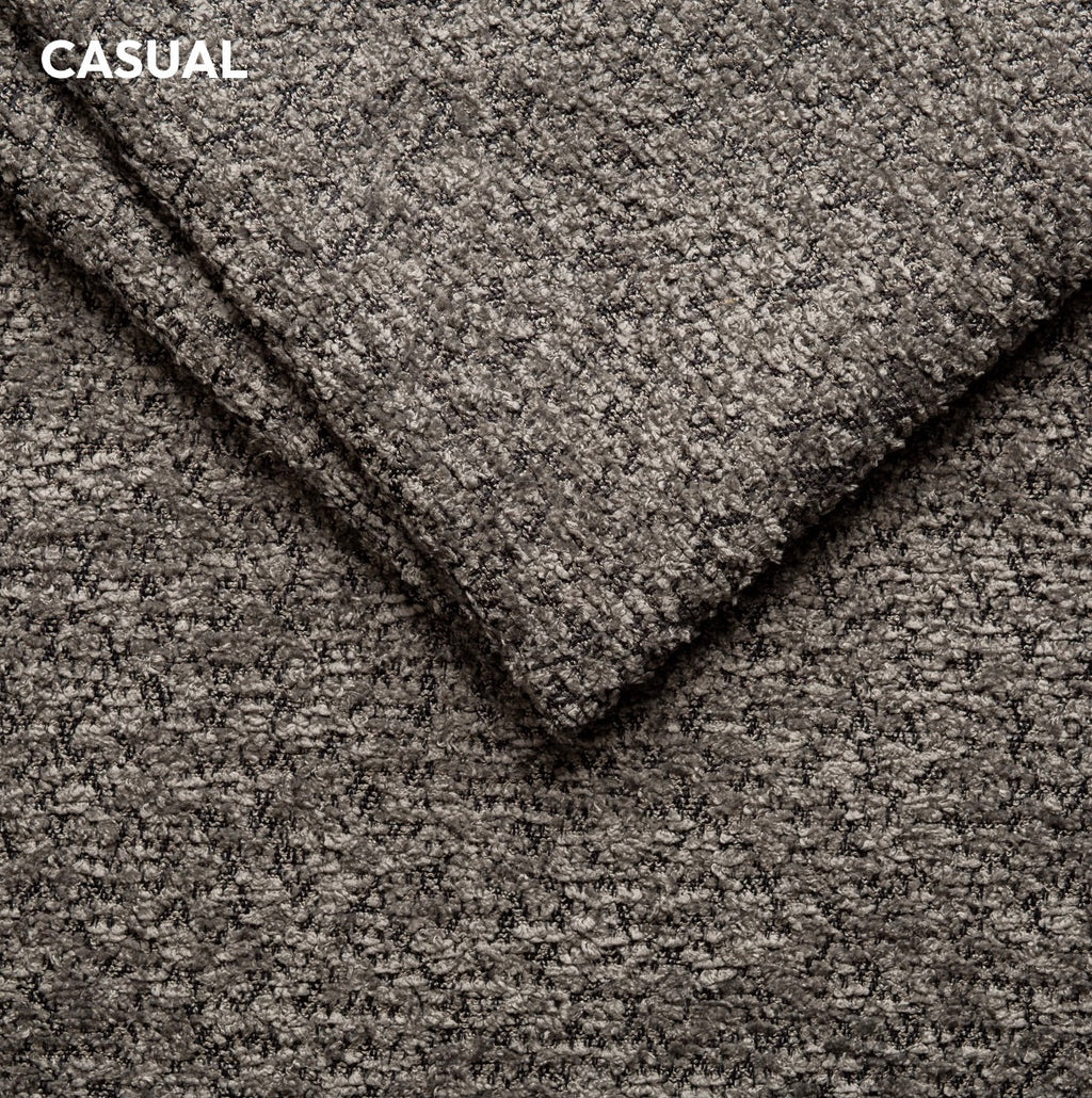 Colțar extensibil dumonde cu ladă de depozitare si sezut confortabil din spuma high-density, Loana Arena Gri grafit 270x185 cm