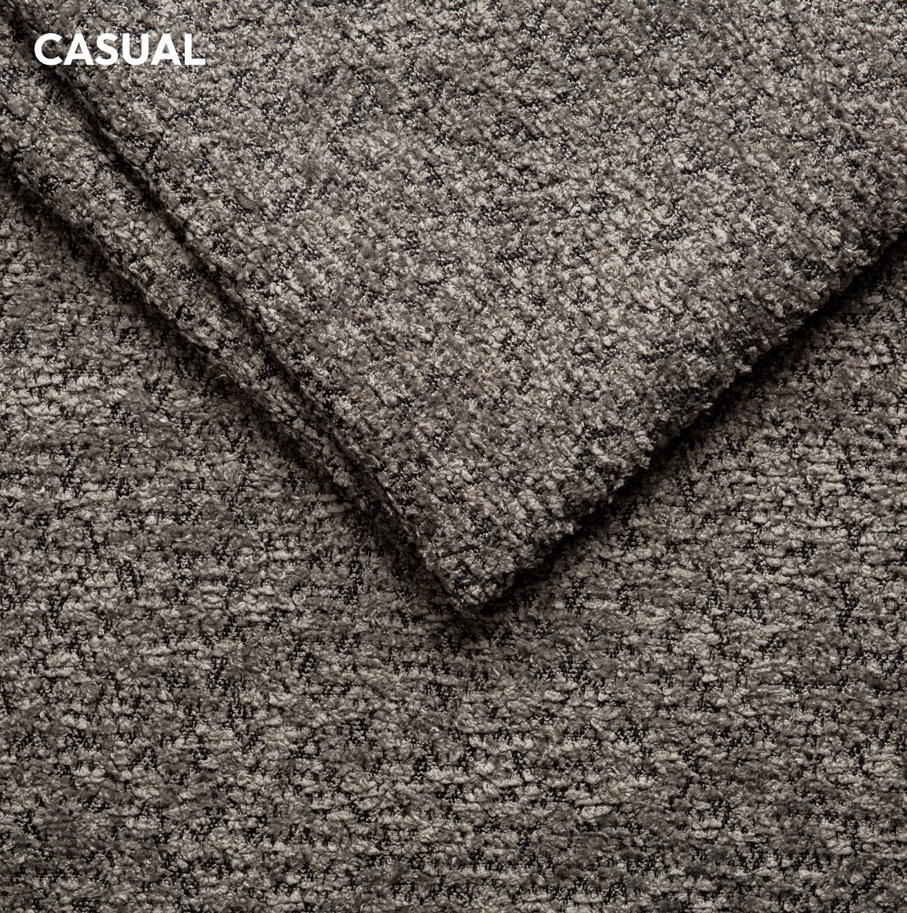 Colțar extensibil dumonde cu ladă de depozitare si sezut confortabil din spuma high-density, Loana Arena Gri grafit II 270x185 cm