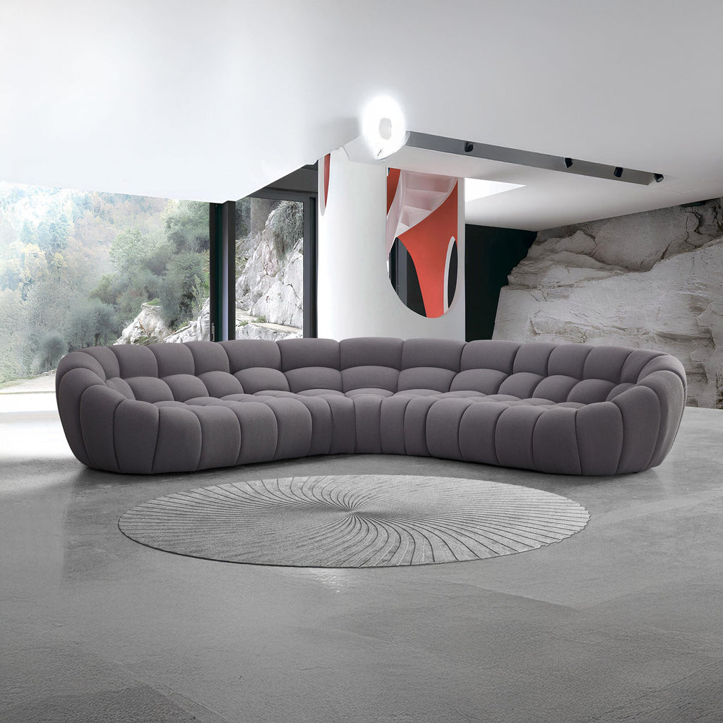 Canapea semirotunda dumonde cu șezut confortabil din spumă HR Bubble 375x120 cm