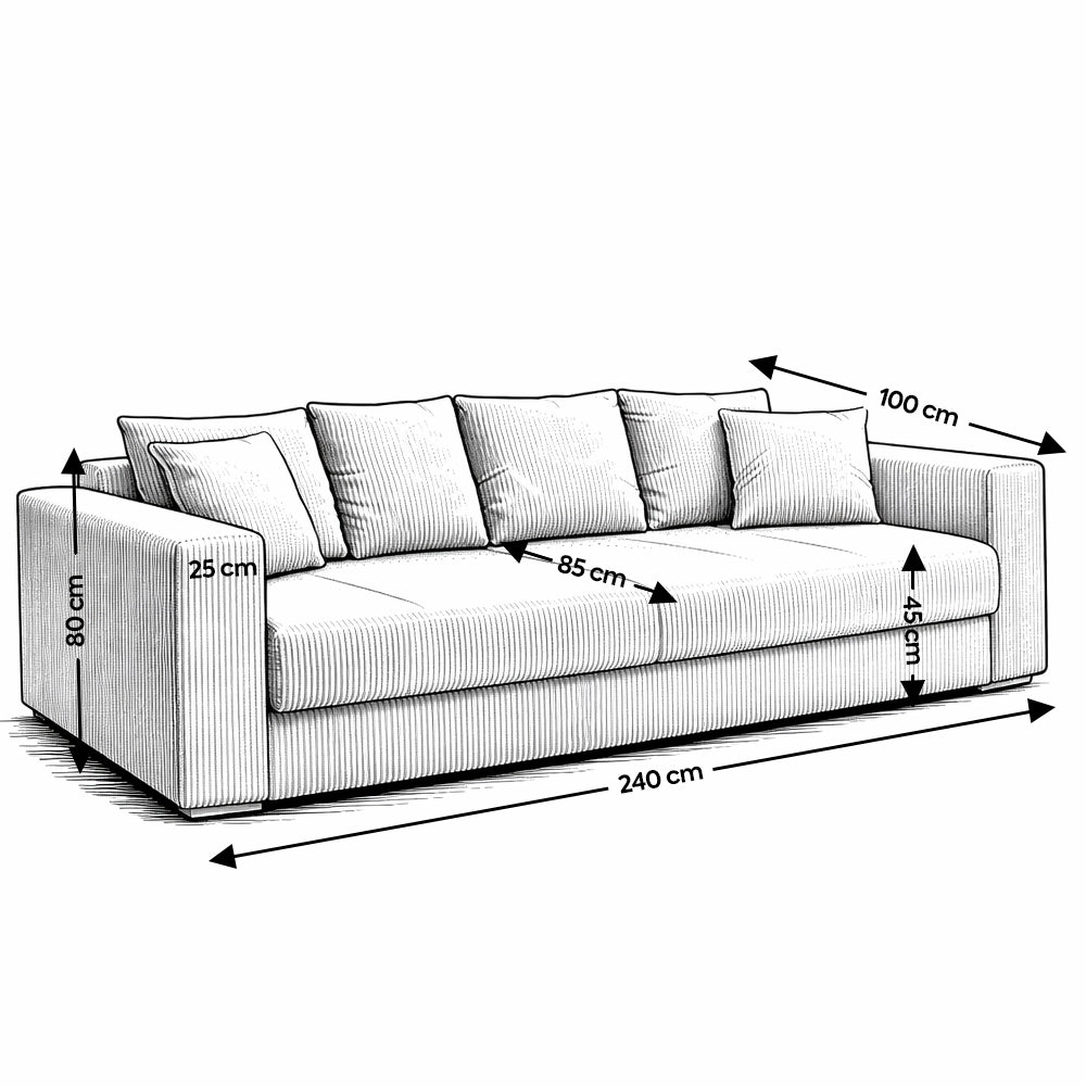 Canapea extensibilă dumonde cu ladă de depozitare si sezut confortabil din spuma high-density, Gloria Enjoy Green 240x100 cm
