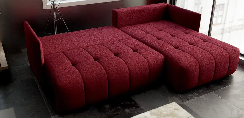 Colțar extensibil dumonde cu ladă de depozitare si sezut confortabil din spuma high-density, Malta Enjoy Winery II 235x185 cm