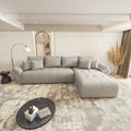 Colțar extensibil dumonde cu ladă de depozitare si sezut confortabil din spuma high-density, Berlin XL Enjoy Grey 350x185 cm II